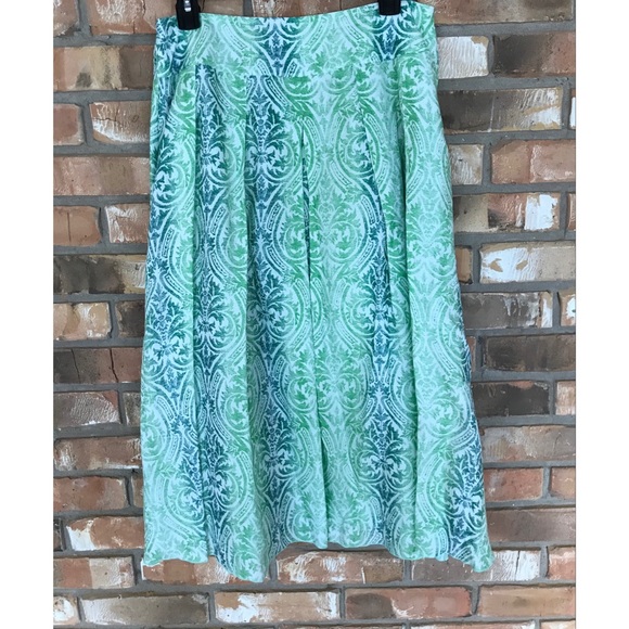 Coldwater Creek Women’s Multicolored Pleated Full Skirt Small - Picture 5 of 8